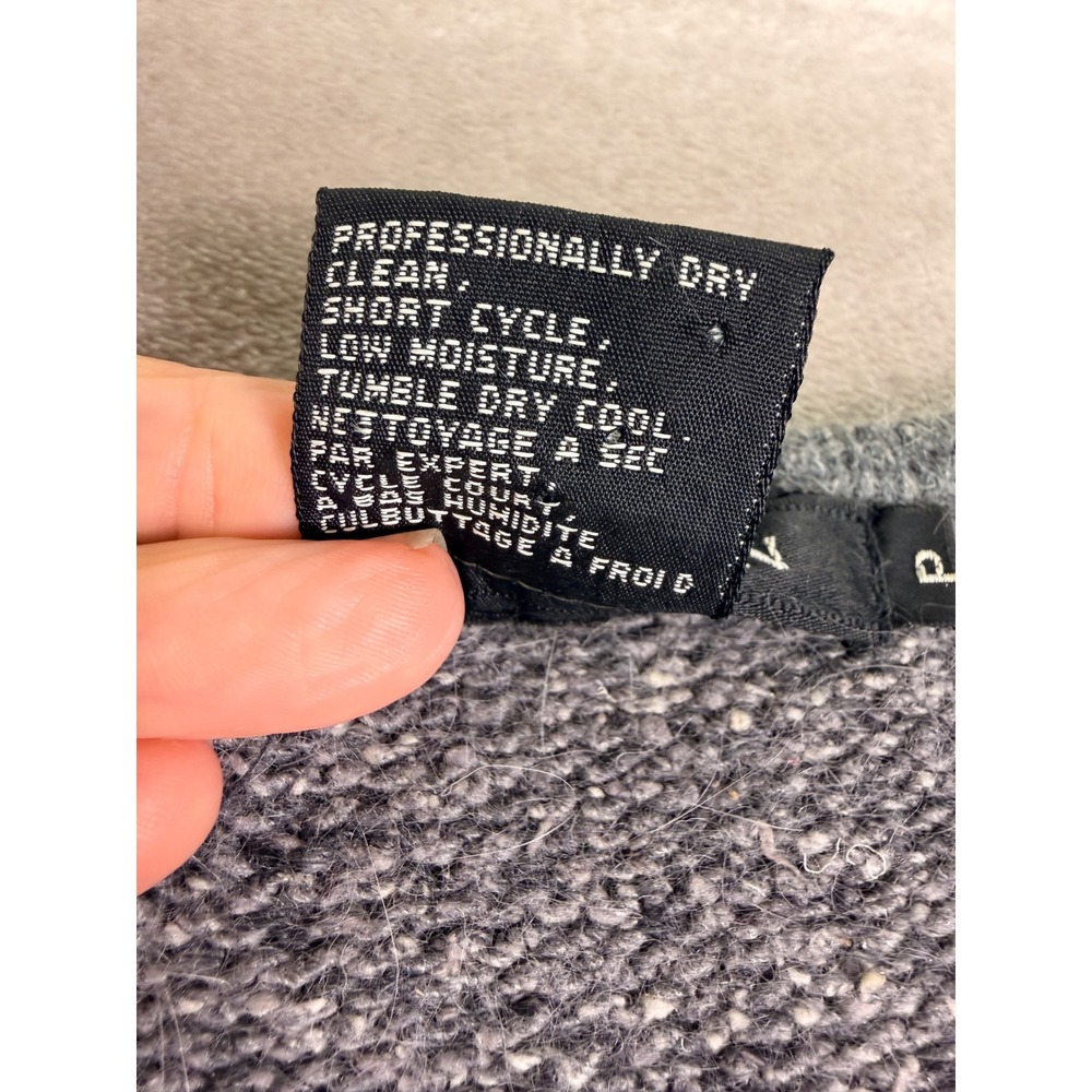 Vintage IB Diffusion Gray Embellished Crane Sweater Women's Size‎ P Silk Angora - Picture 4 of 10